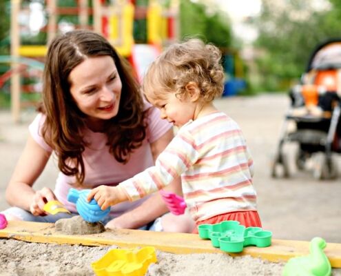 Family On Playground